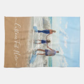 Uw foto keukenhanddoek met aangepaste tekst (Horizontaal)