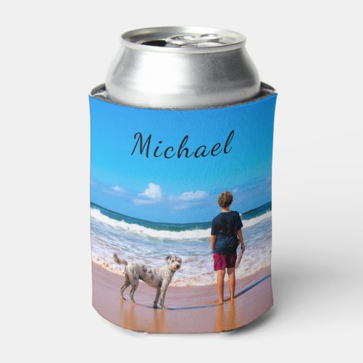 Uw Foto Koelbox Custom met Tekst Blikjeskoeler (Blikje Voorkant)