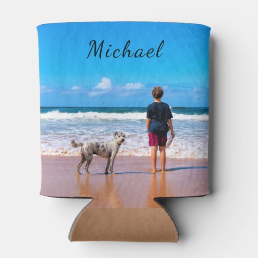 Uw Foto Koelbox Custom met Tekst Blikjeskoeler (Achterkant)