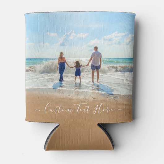 Uw foto Koelbox met aangepaste tekst Blikjeskoeler (Voorkant)