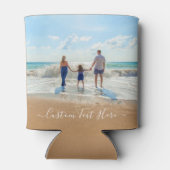 Uw foto Koelbox met aangepaste tekst Blikjeskoeler (Achterkant)