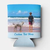 Uw foto Koelbox met aangepaste tekst Blikjeskoeler (Achterkant)