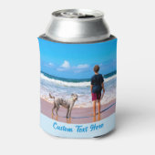 Uw foto Koelbox met aangepaste tekst Blikjeskoeler (Blikje Achterkant)