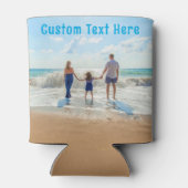 Uw foto Koelbox met aangepaste tekst Blikjeskoeler (Achterkant)