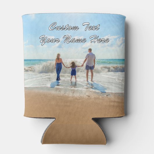 Uw foto-Koelbox met aangepaste tekstnaam Blikjeskoeler (Achterkant)