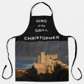 Uw foto, Koning van de Grill, Naam Schort (Voorkant)