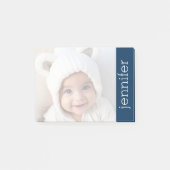 Uw foto licht omhoog - met Navy Blue Post-it® Notes (Voorkant)