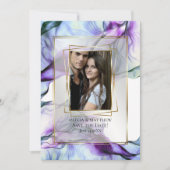 Uw foto Lijst Abstract Plum Abstract Kaart (Voorkant)