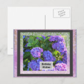 Uw foto Lijst Birthday Post Kaart (Voorkant / Achterkant)