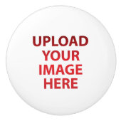 Uw foto Logo op ware grootte Keramische Knop (Voorkant)