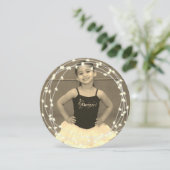 Uw Foto met Bundels van Witte Lichten Feestdagenkaart (Staand voorkant)