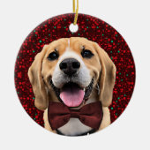 Uw foto met Digitale Accessoires Pet Bowtie Etc Keramisch Ornament (Voorkant)