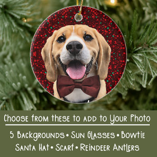 Uw foto met Digitale Accessoires Pet Bowtie Etc Keramisch Ornament