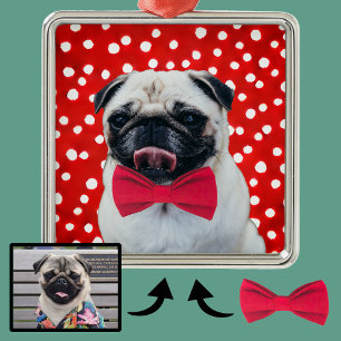 Uw foto met Digitale Accessoires Pet Bowtie Etc Metalen Ornament