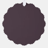 Uw foto met Dusty Plum Accent Kerstmis Ornament Kaart (Achterkant)