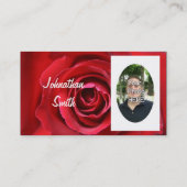 Uw foto met een prachtige rand visitekaartje (Achterkant)