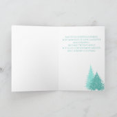 Uw foto met Kerstmis Modern Trees Feestdagen Kaart (Binnen)