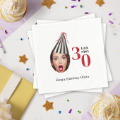 Uw foto met Party Pet Fun 30th Birthday Servet