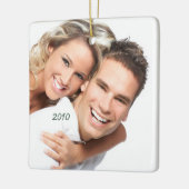 Uw foto met  vogels op de Blooming Branch Keramisch Ornament (Links)