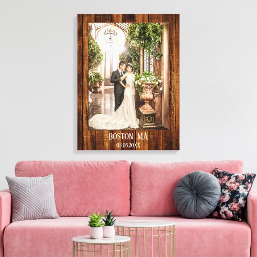 Uw foto met Wood Custom Print (Insitu (Woonkamer))