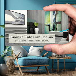 Uw foto moderne interieurontwerp visitekaartje