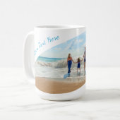 Uw foto Mok aangepaste tekstnaam gepersonaliseerde (Voorkant links)