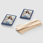 Uw foto Monogram Naam Afstuderen Klasse van 2025 Handwaaier (Niet-gemonteerd)