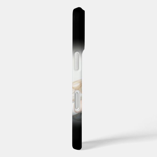 Uw foto & Monogram Stijlvolle Elegante Script lief Case-Mate iPhone Case (Achterkant / Rechts)