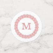 UW Foto, monogram & tekst tafel confetti (Kleine voorkant)