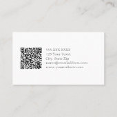 Uw foto Montage en QR Code Visitekaartje (Achterkant)