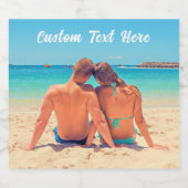 Uw foto Mousserende wijn etiketten met aangepaste  (Enkel label)