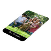 Uw Foto & Naam, of Bericht, in Wit Manuscript Magneet (Linkerzijde)