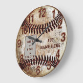 Uw foto of logo gepersonaliseerde honkbal klok (Hoek)