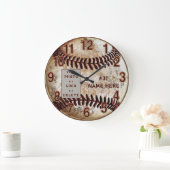 Uw foto of logo gepersonaliseerde honkbal klok (Huis)
