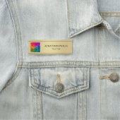 Uw foto of Logo hier Faux Gold medewerkers Naamplaatje (In situ)