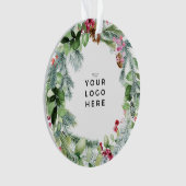 Uw foto of tekst van de Logo is de gelukkigste Fee Ornament (voorkant)