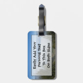 Uw foto of Waimea Canyon boven de wolken Bagagelabel (Achterkant verticaal)