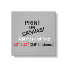 Uw foto op canvas - 12 inch x 12 inch (2,5 inch di