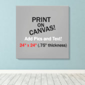 Uw foto op canvas - 24 inch x 24 inch (.75 inch di (Insitu (Houten vloer))