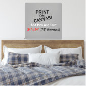 Uw foto op canvas - 24 inch x 24 inch (.75 inch di (Insitu (Slaapkamer))