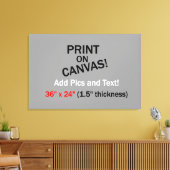 Uw foto op doek - 36" x 24" (1,5" dik) canvas afdruk (Insitu (Woonkamer))
