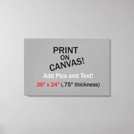 Uw foto op doek - 36" x 24" (.75" dik) canvas afdruk (Voorkant)