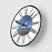 Uw Foto op een Aangepaste  Ronde Klok (Hoek)