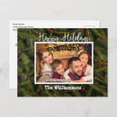 Uw foto op een Bed van Prettige feestdagen (Voorkant / Achterkant)