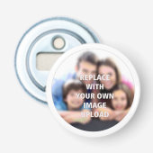 Uw foto op een button flesopener (Voorkant)