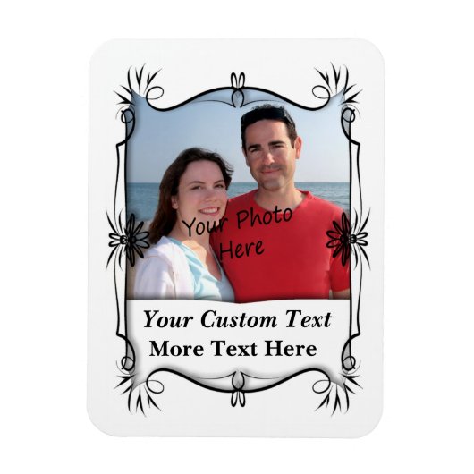 Uw foto op een flexibele magneet (Verticaal)