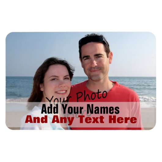 Uw foto op een flexibele magneet (Horizontaal)