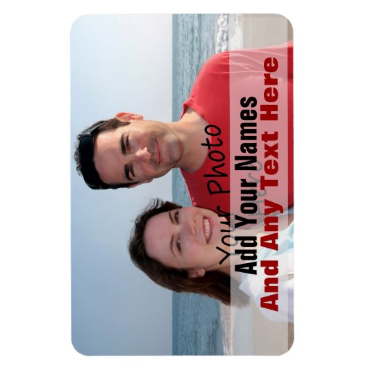 Uw foto op een flexibele magneet (Verticaal)