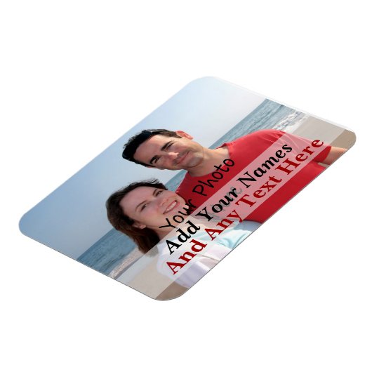 Uw foto op een flexibele magneet (Linkerzijde)