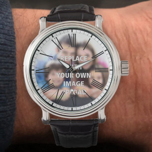 Uw foto op een horloge gedrukt
